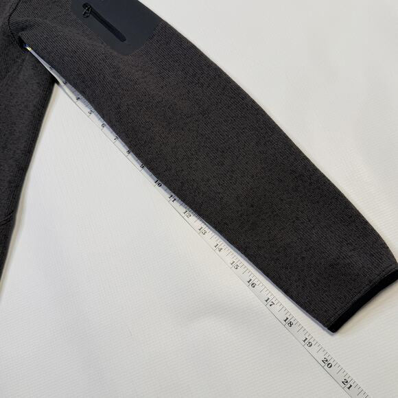 Arc'teryx Sweater Womens Medium Gray Covert Zip Neck Fleece Pullover Hiking - Picture 8 of 10